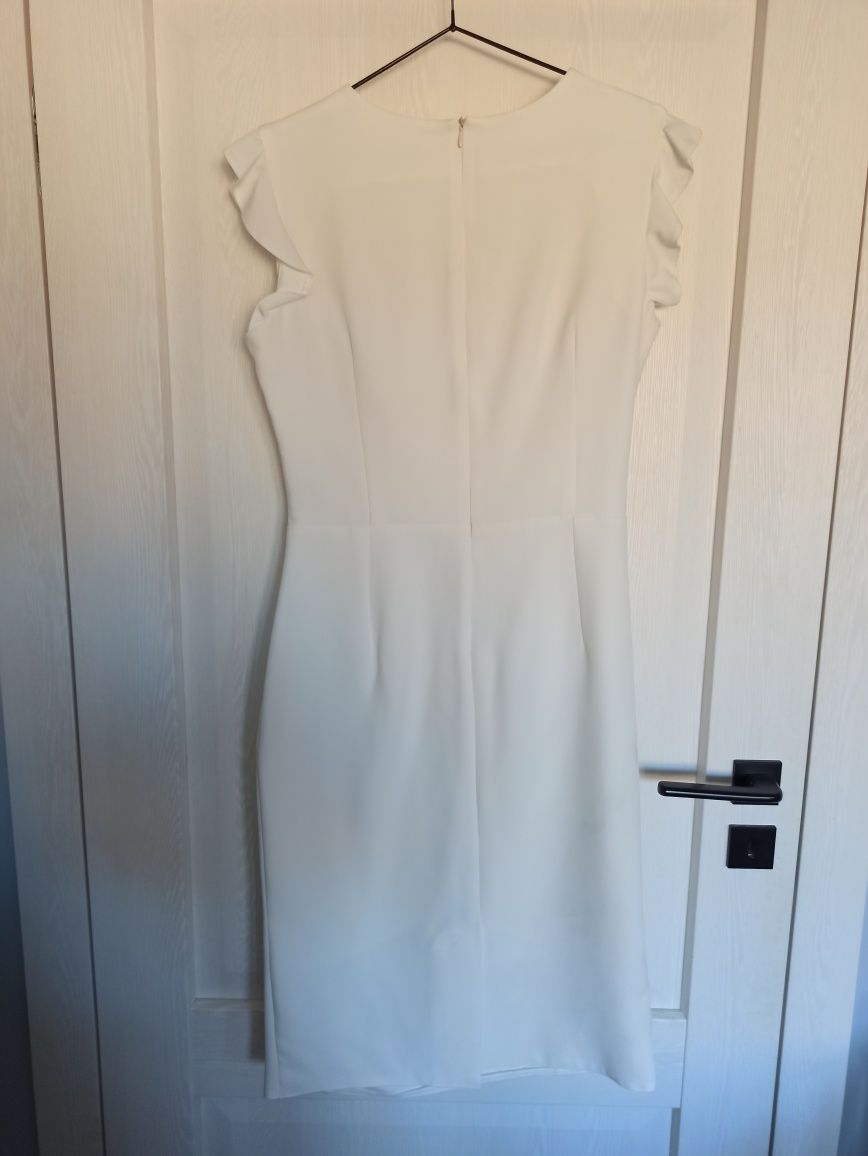 Biała / śmietankowa sukienka Kartes r. 42 XL