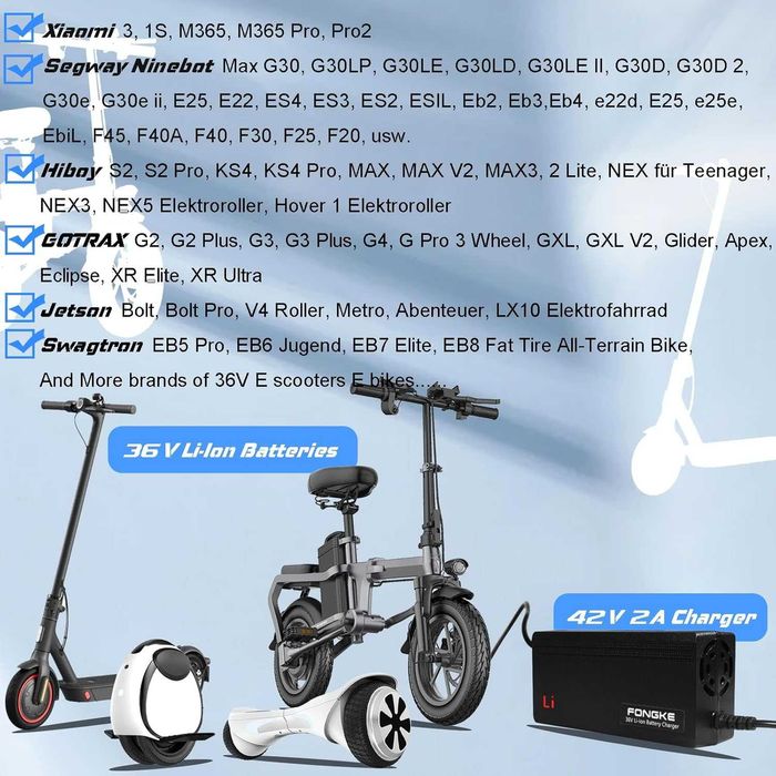 Ładowarka Zasilacz 36V Li-ion Hulajnoga skuter xiaomi segway 708