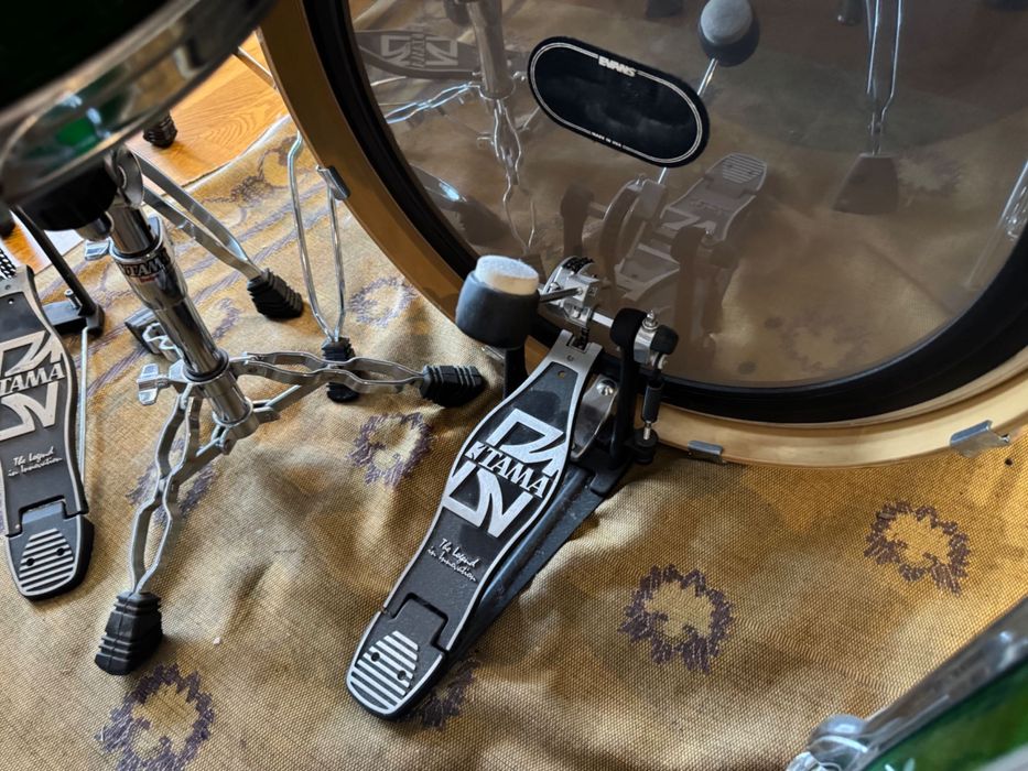 Tama Rockstar Emerald Green + talerze Istanbul Mehmet Radiant + HW