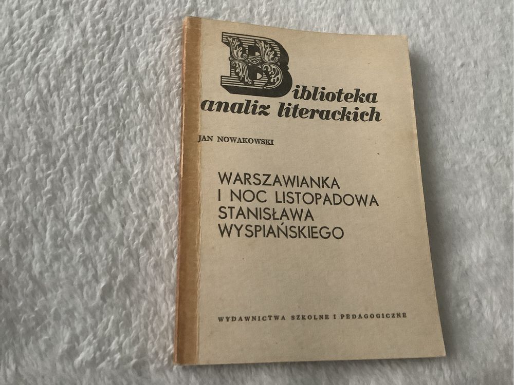 Warszawianka i noc listopadowa wyspianskiego Nowakowski