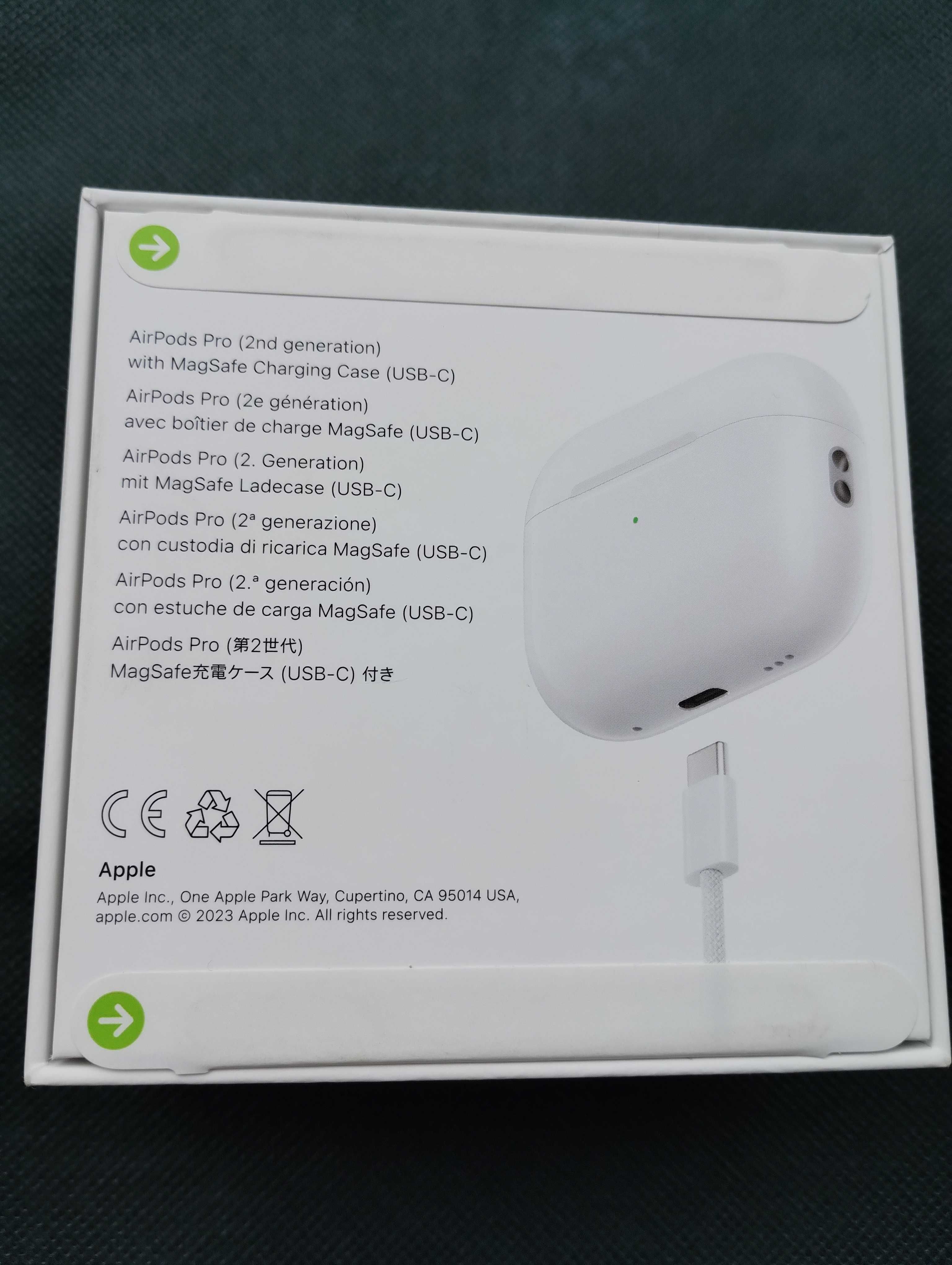 Бездротові навушники apple airpods pro 2 white  оригінал