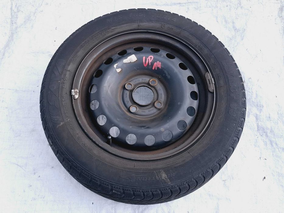 zapas koło zapasowe vw up up! skoda citigo seat mii 14 165/70r14