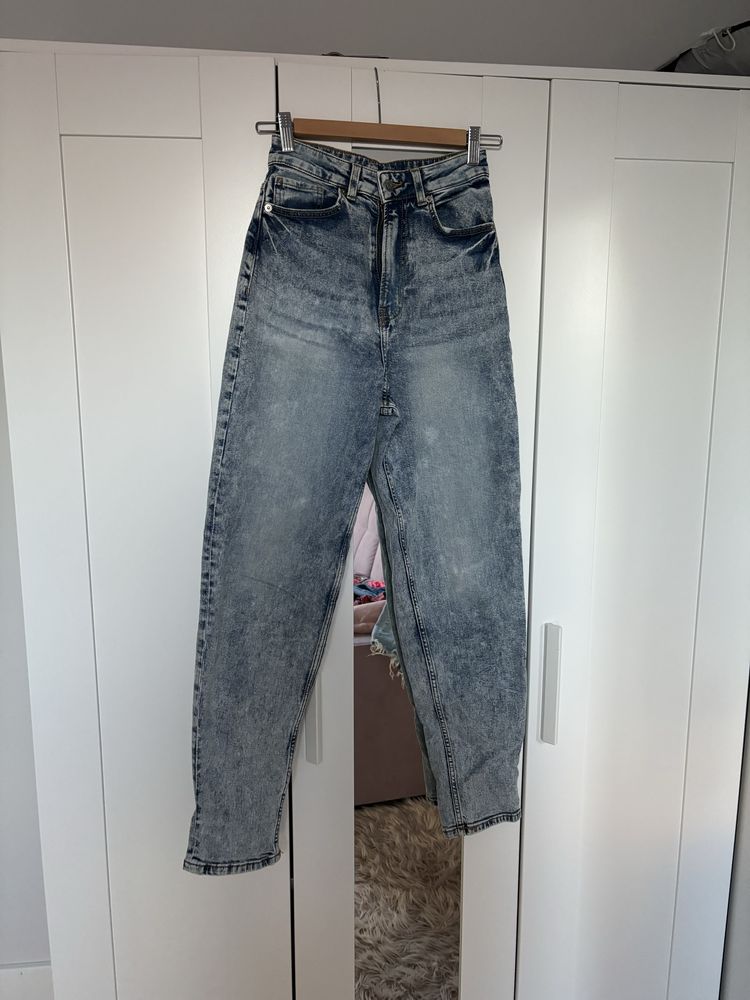 Jeansy H&M Zara jak nowe 34 xs boyfriend spodnie jeansowe