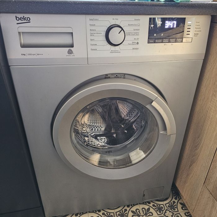 Pralka srebrna slim BEKO WRE6512BSS