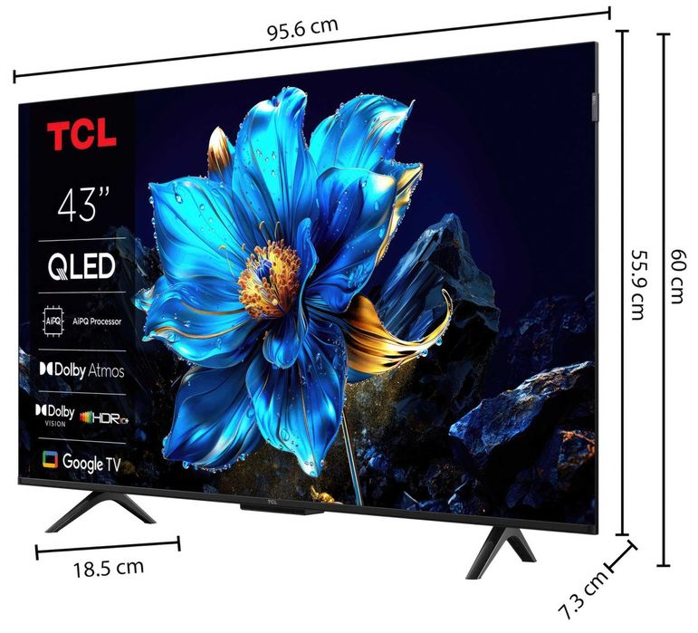 Телевізор TCL QLED 43P7K НОВИНКА 2025 Нові! Запечатані!