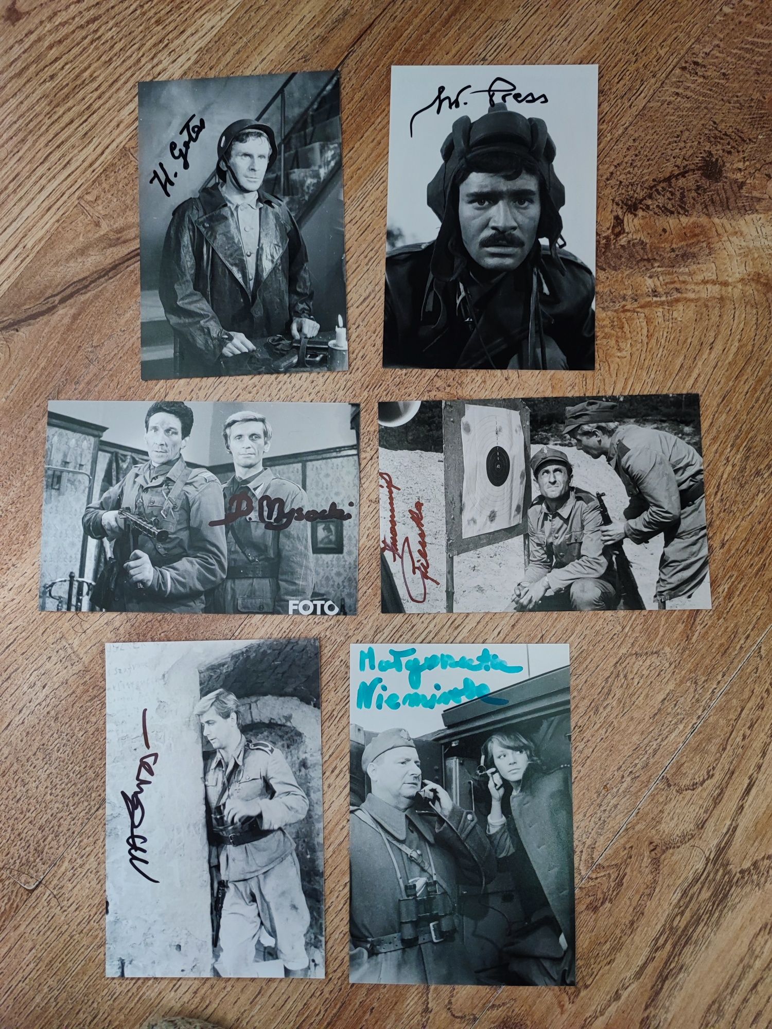 Czterej pancerni i pies oryginalne autografy