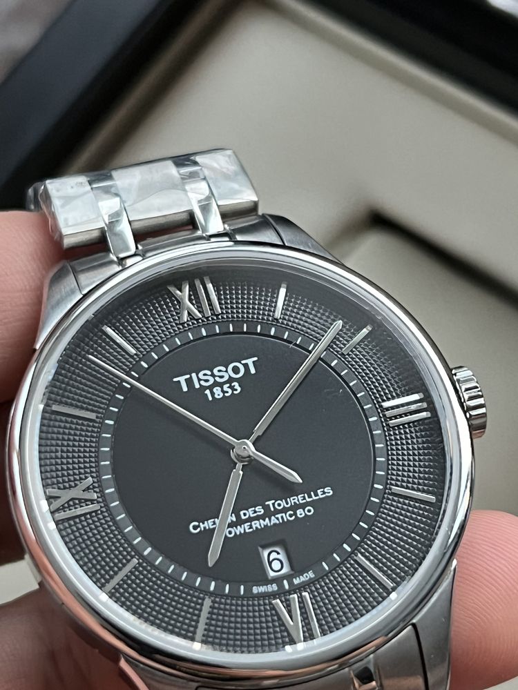 мужские наручные часы Tissot chemin des tourelles steel black