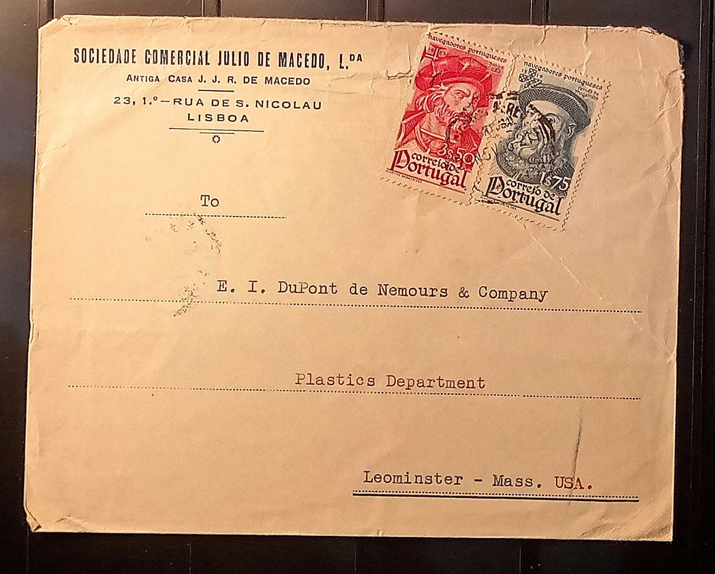 Carta com selos 1945, Navegadores