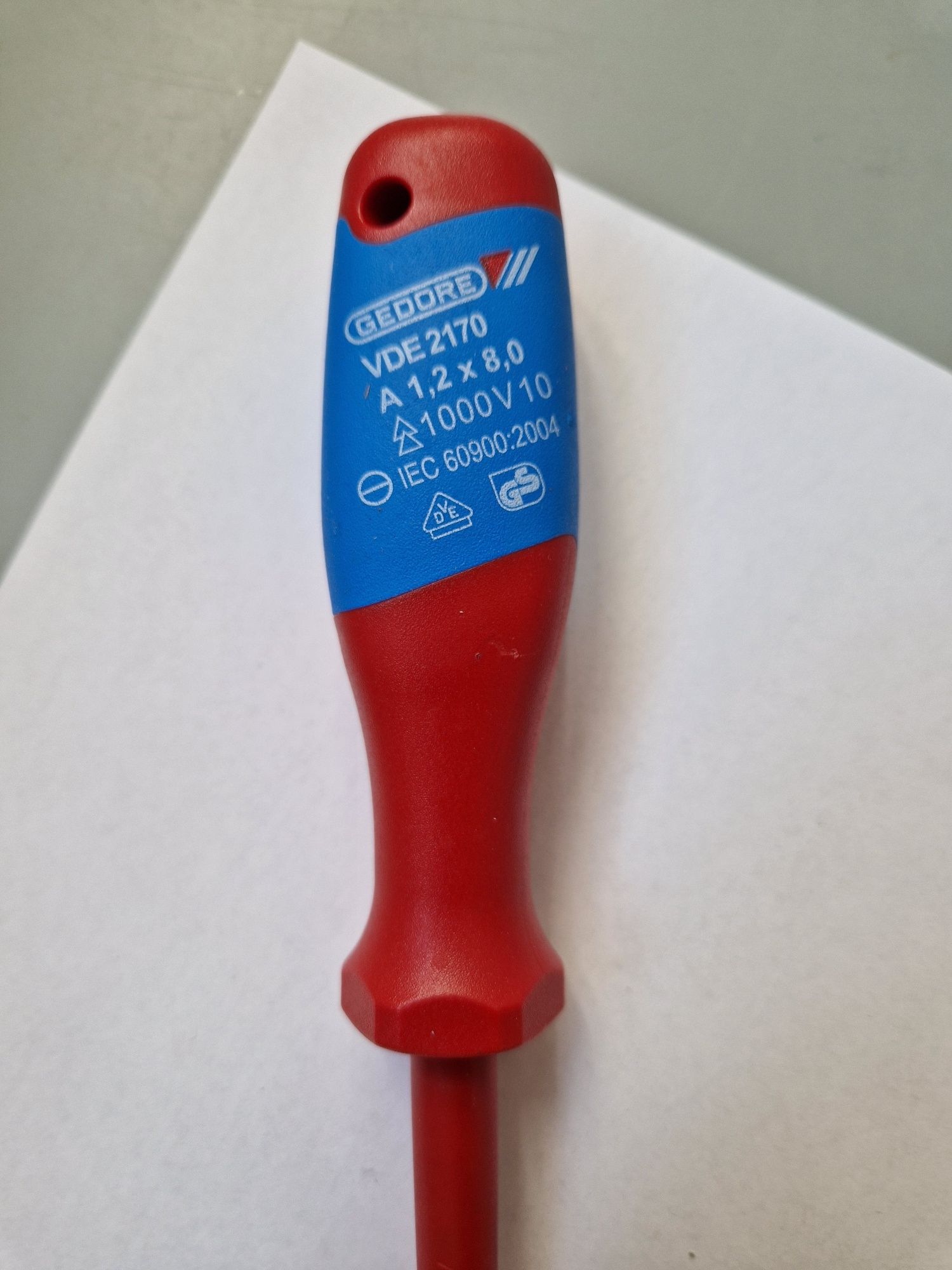 Gedore VDE 2170 8 Wkrętak płaski Szerokość klingi: 8 mm Długość końców