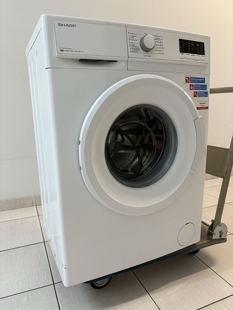 Pralka Sharp ES-HFA6103W3, 6 kg, uszkodzone łożysko