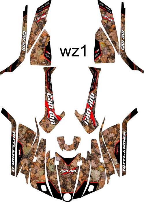 Naklejki CAN AM OUTLANDER 450-570 L MAX 2014-23r Okleina CAN-AM