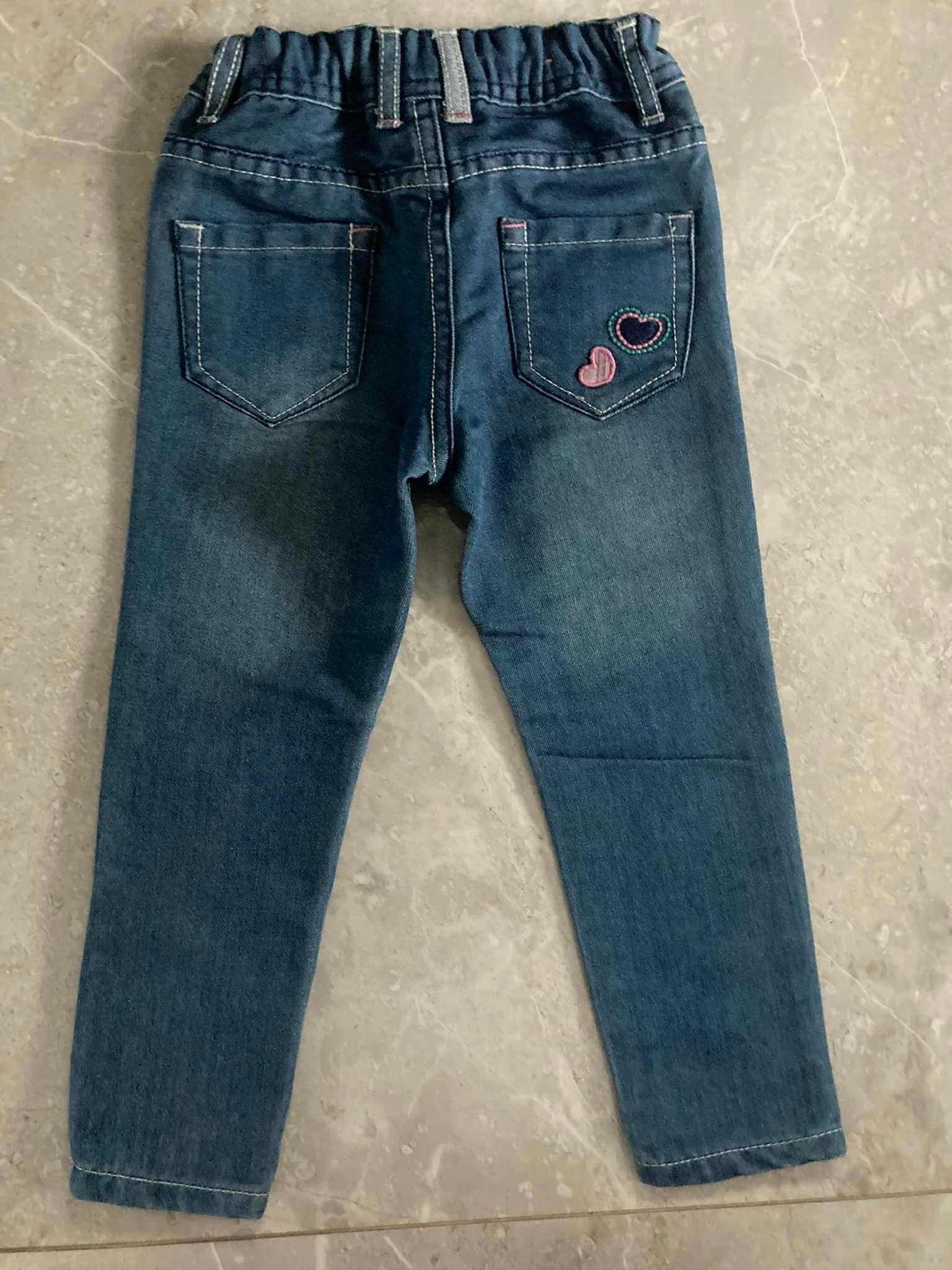 92 cool club jeansowe rurki nadruk wyszywane wzory