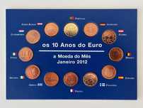 Moedas Comemorativas Os 10 Anos do Euro