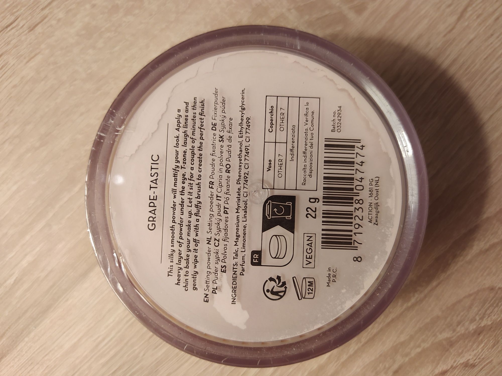 Puder sypki Grape tastic max&more