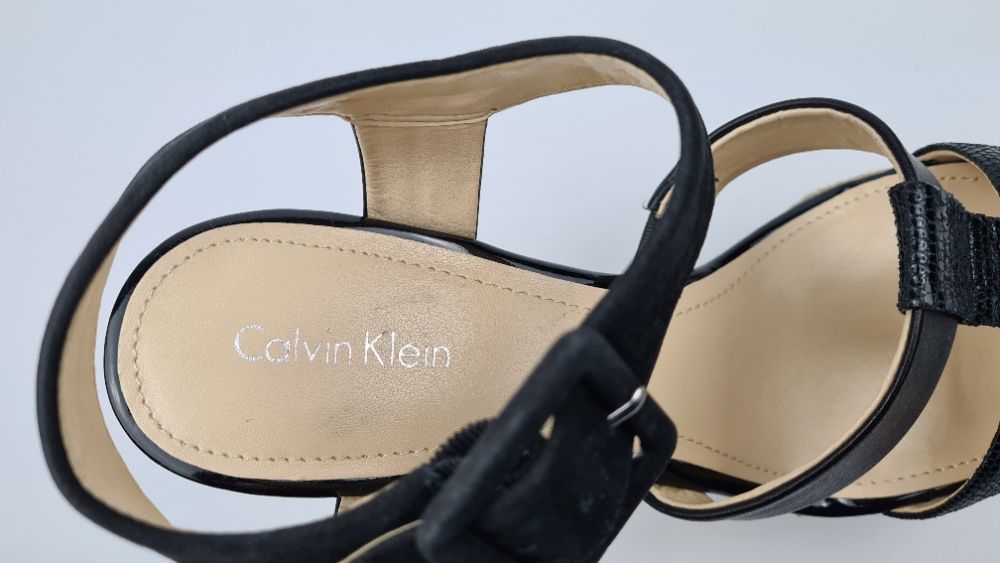 Calvin Klein Nowe Oryginalne Luksusowe Sandały r.40.5 WYPRZEDAŻ!