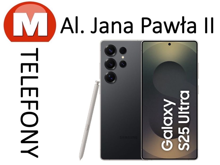 Samsung Galaxy S25 Ultra 256GB Czarny AL JANA PAWŁA