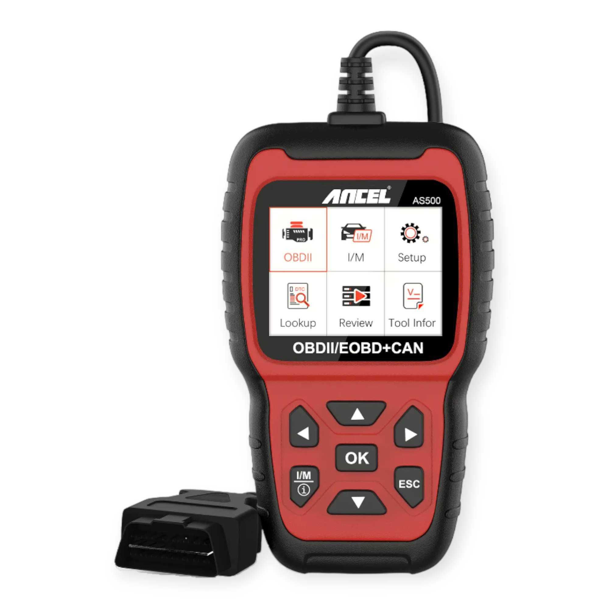 Máquina de Diagnóstico Automóvel Ancel AS500 – OBDII EOBD CAN