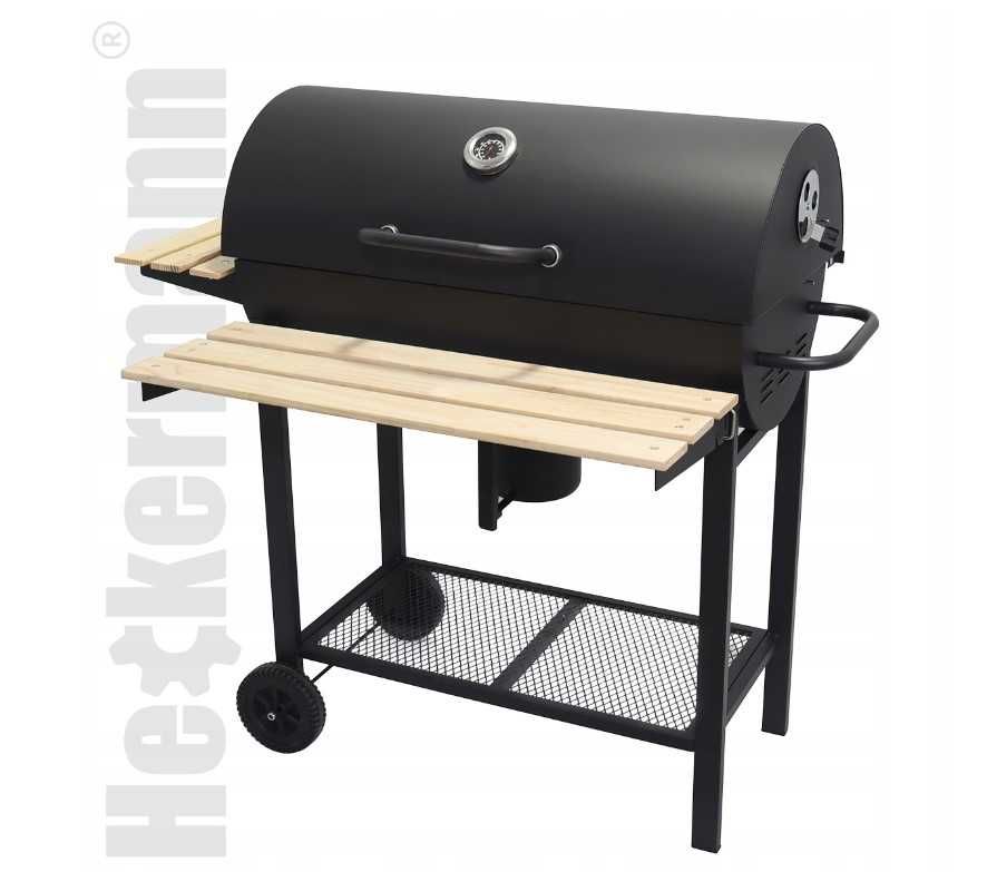 Grill węglowy Heckermann 71 x 37 cm Ogrodowy Zamykany Termometr