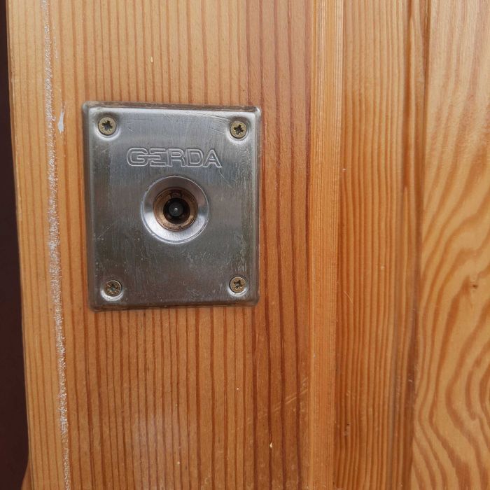 Drzwi drewniane zewnętrzne lewe bez futryny