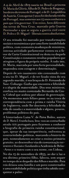 Livro D. Maria II A Rainha Insubmissa de Luísa V Boléo [Portes Grátis]