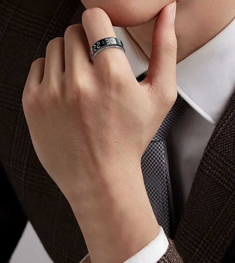 Смарт-кольцо, кільце, smart ring со светодиодным дисплеем