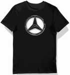 Koszulka męska czarna z Lśniącym Logo Mercedes-Benz S