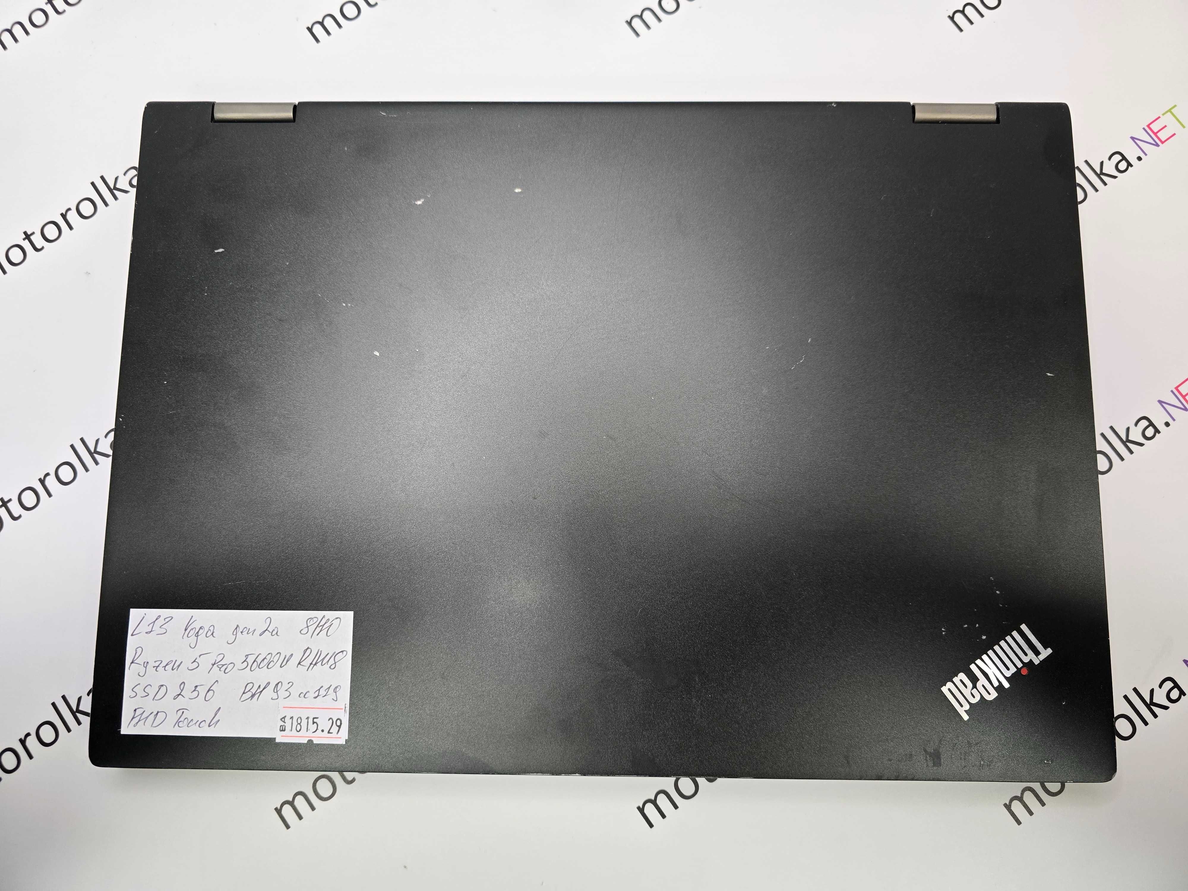 Ноутубук Lenovo ThinkPad L13 Yoga Gen 2a/Ryzen 5 Pro 5650u/8 RAM/256