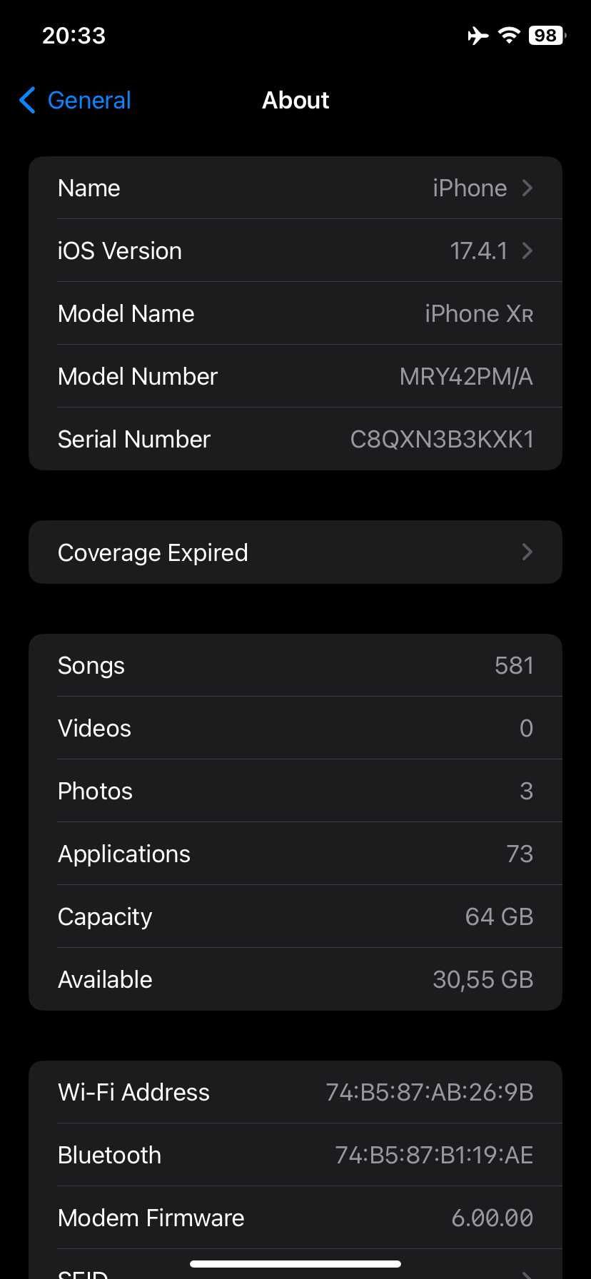 Iphone XR 64gb 100% bateria, stan idealny