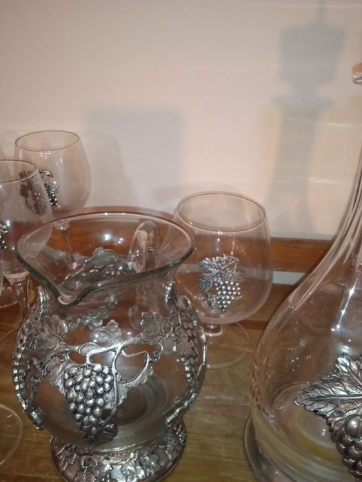 Jogo copos em estanho