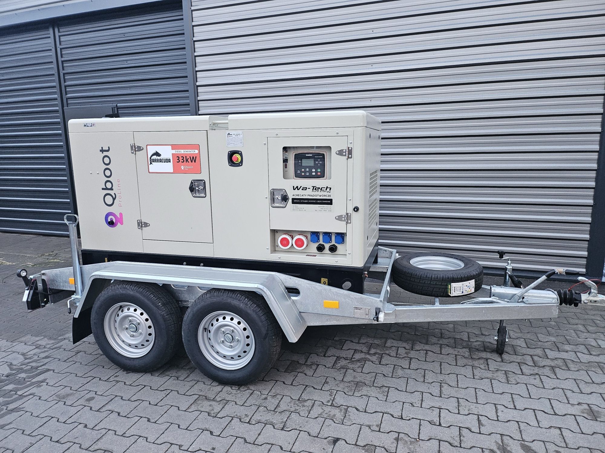 Wynajem agregatu prądotwórczego 33kw i 70kw.