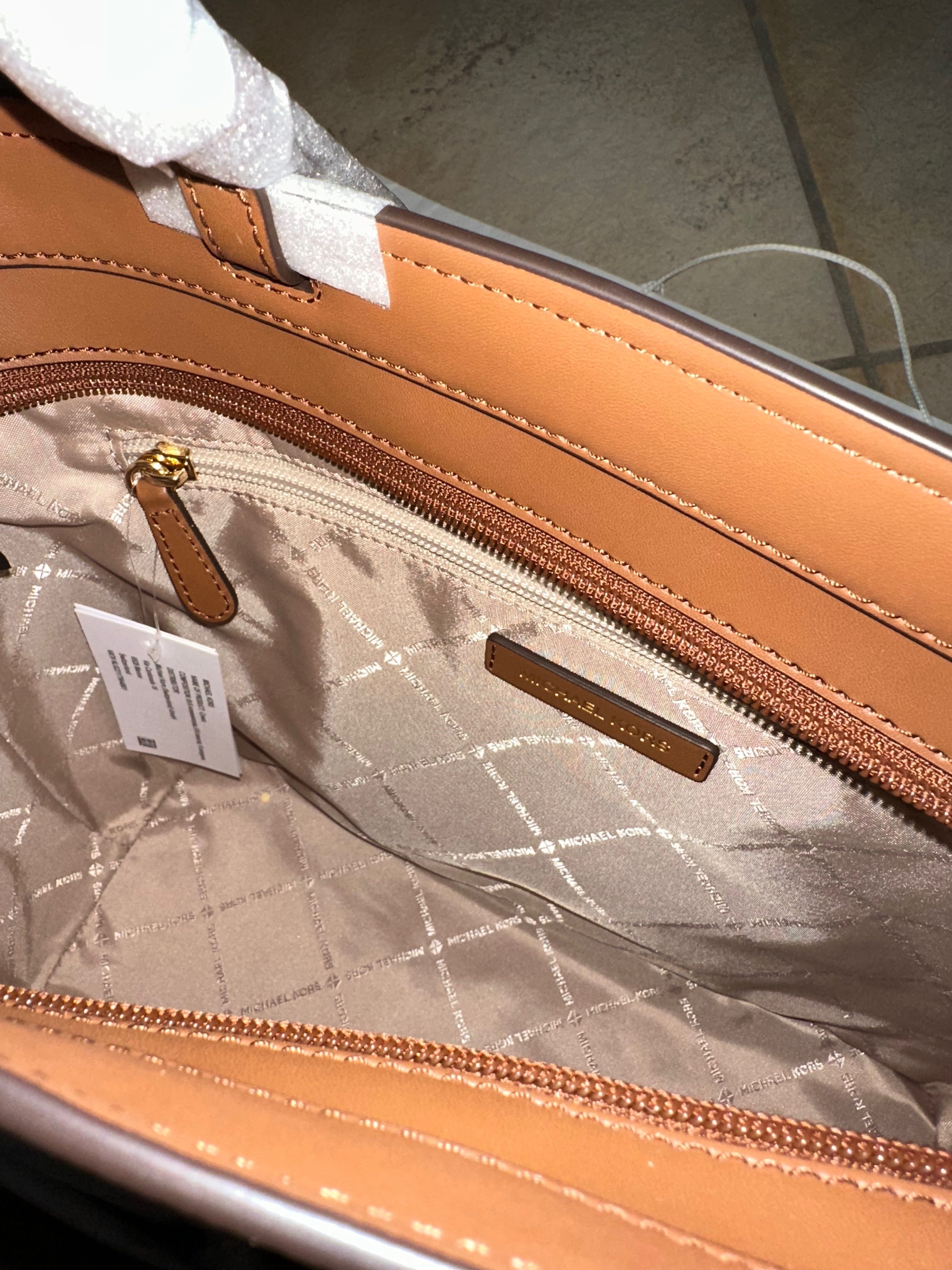 Torebka Michael Kors Shopper Jet Set Medium z Logo Beżowa