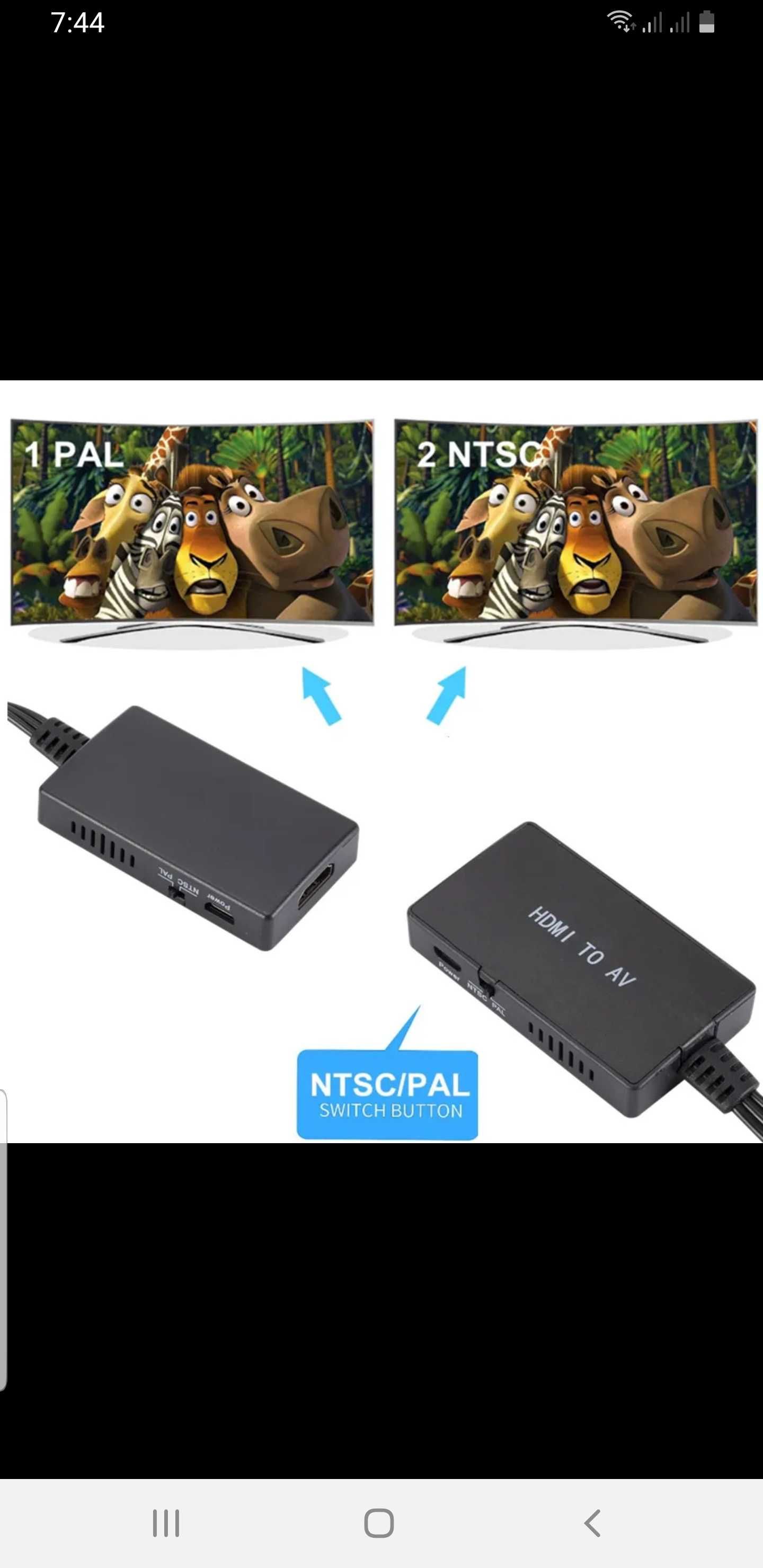 Конвертер от HDMI to AV адаптер, переходник с HDMI на AV