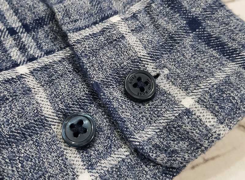Hugo Boss * cotton lyocell  * koszula * kratka * męska * idealna * L
