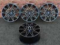 NOWE 8.5j 9.5j alufelgi 5x120 19 felgi do BMW seria 3 5 F10 E46 E90 F30 F32 F34 F01 F12 Z4 E60 xDrive M pakiet Styling jak Carbonado Solid Japan Racing