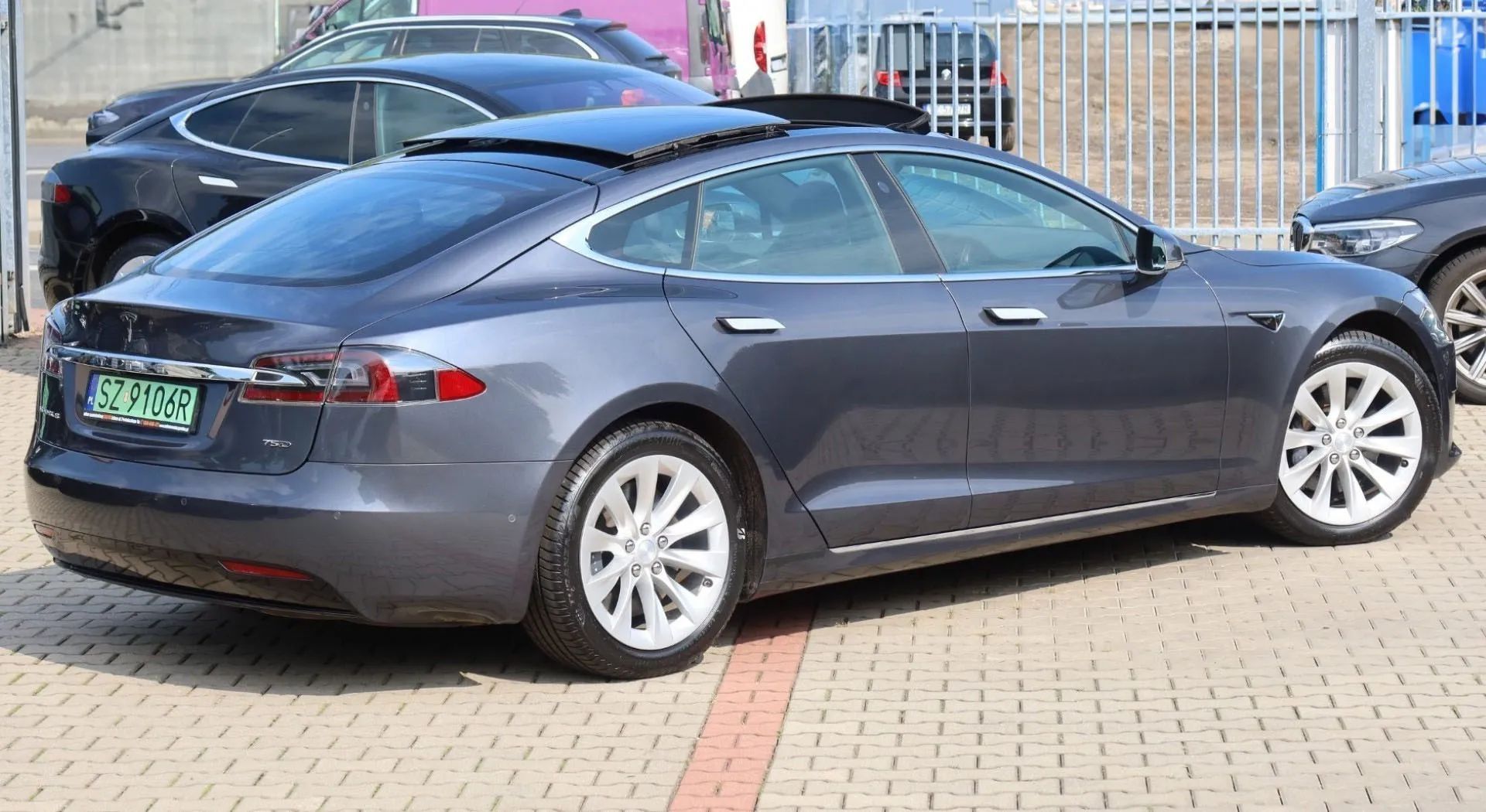 Tesla Model S 525hp XII.2018 Otwierany Dach Fidelity Ogrzew.Kierowica+4x Fotel+Szyba