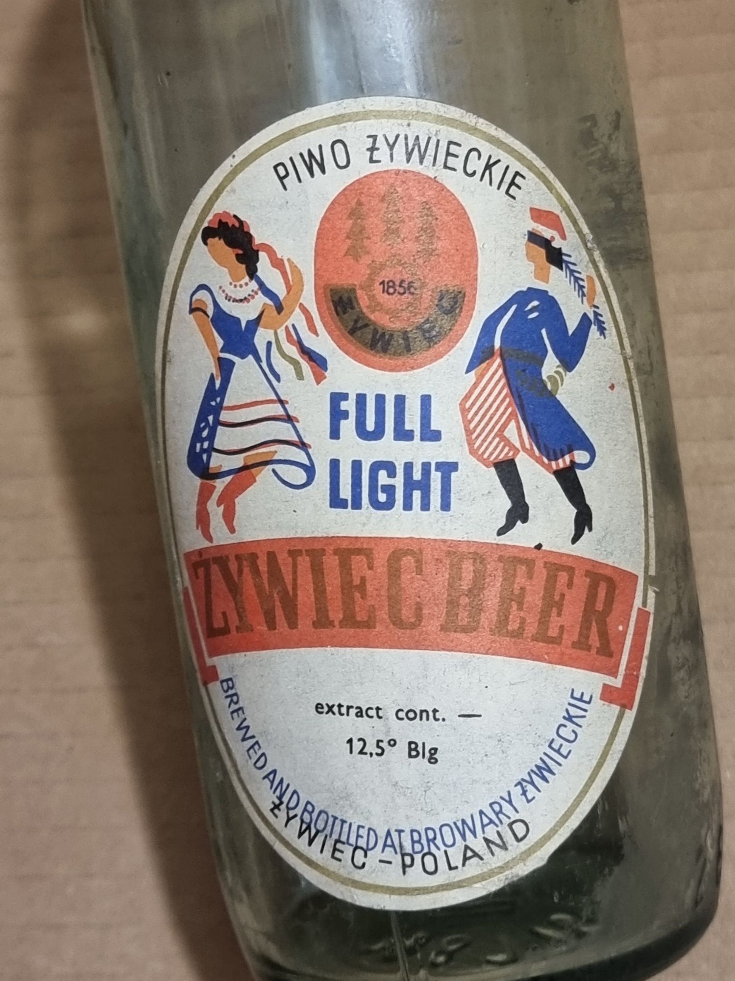 Kolekcjonerska butelka ŻYWIEC piwo z okresu PRL