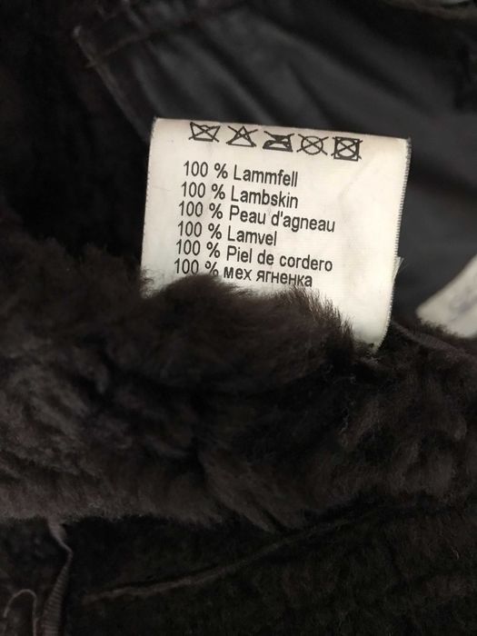 Чоловіча преміум дублянка 50р XL Iталія з шкіри та хутра ягняти