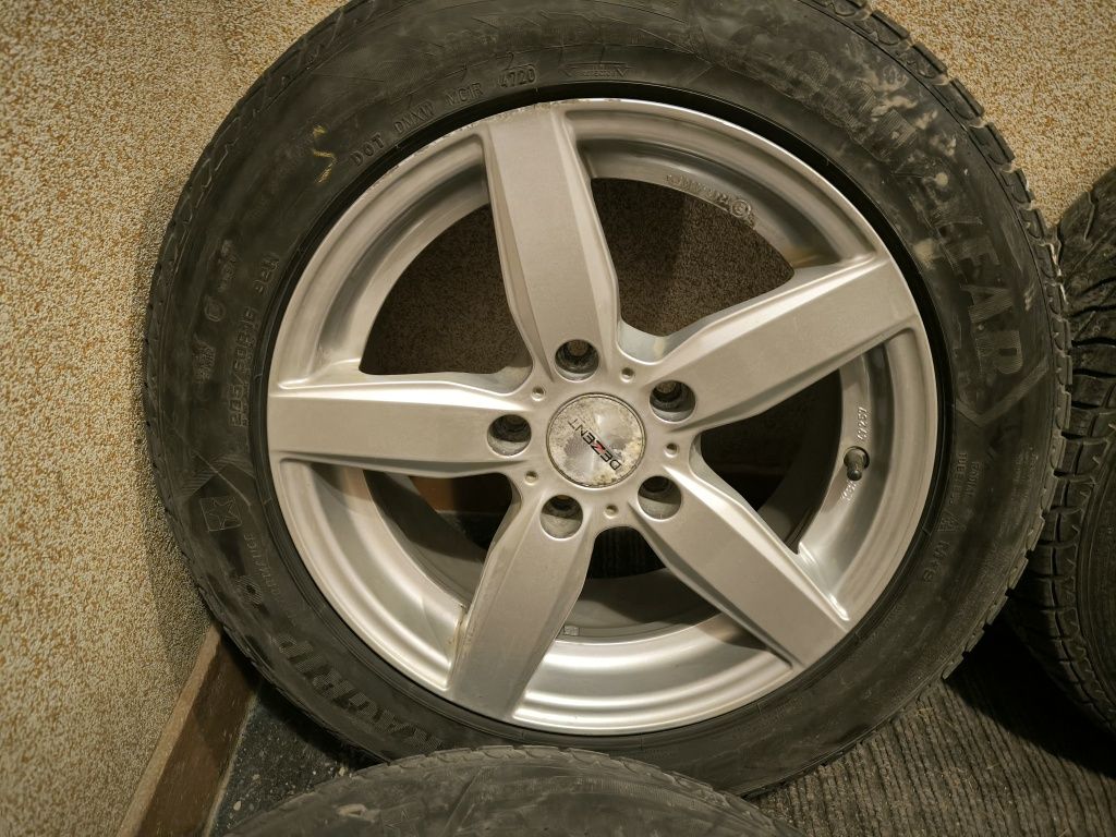 Felgi dezent BMW 16 5x120 opony zimowe Goodyear