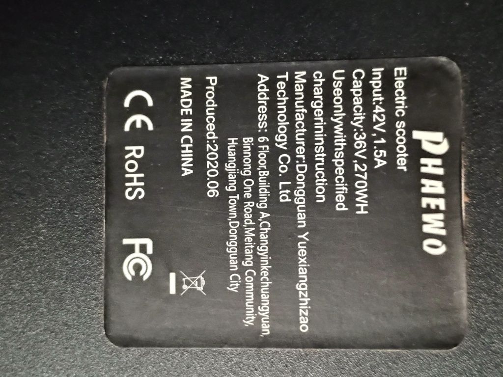 Hulajnoga elektryczna Phaewo