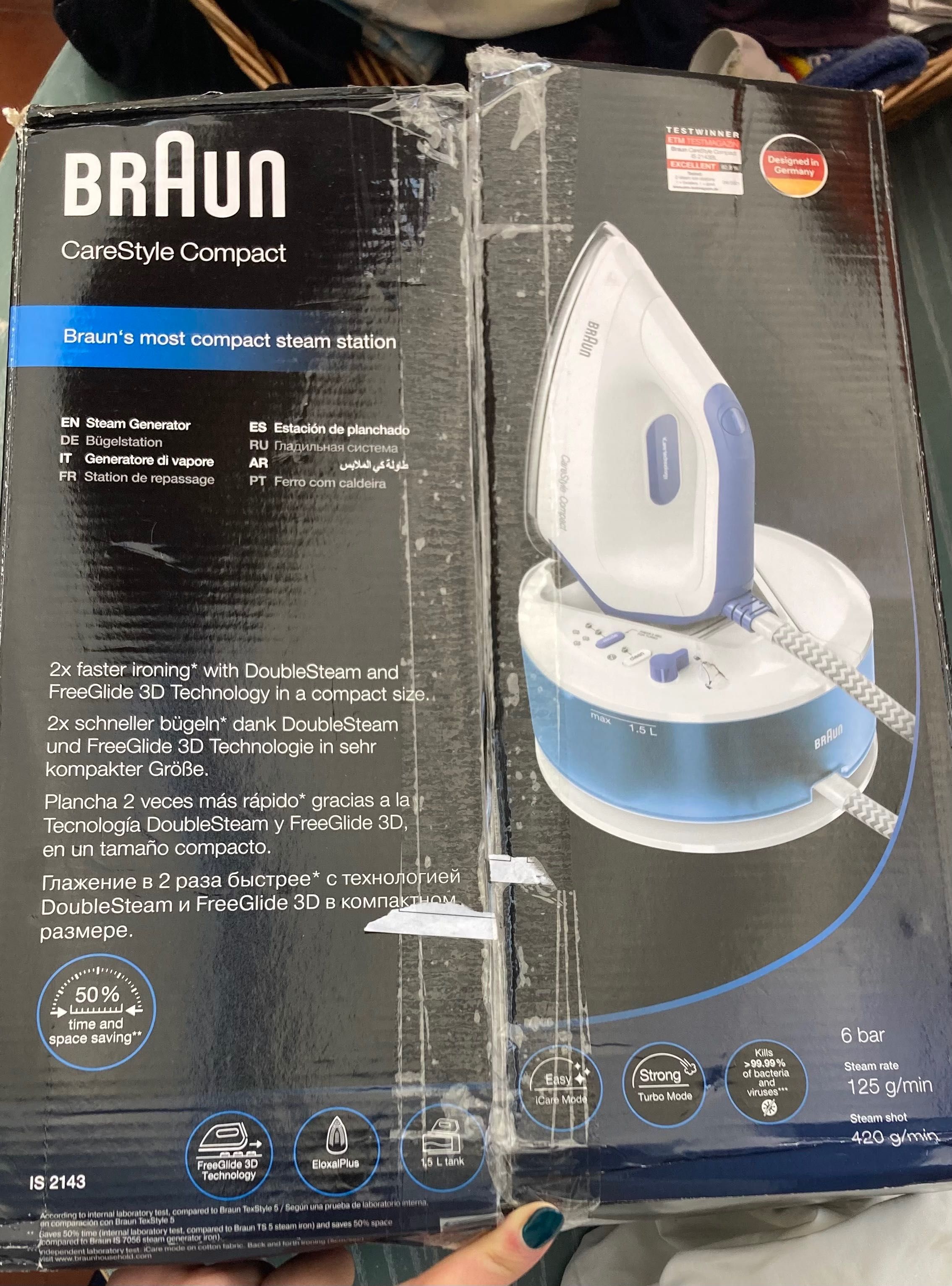 Ferro Braun com caldeira Carestyle Compact