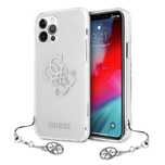 Etui Guess 4g Silver Charms Collection na iPhone 12 Pro Max - przezroc