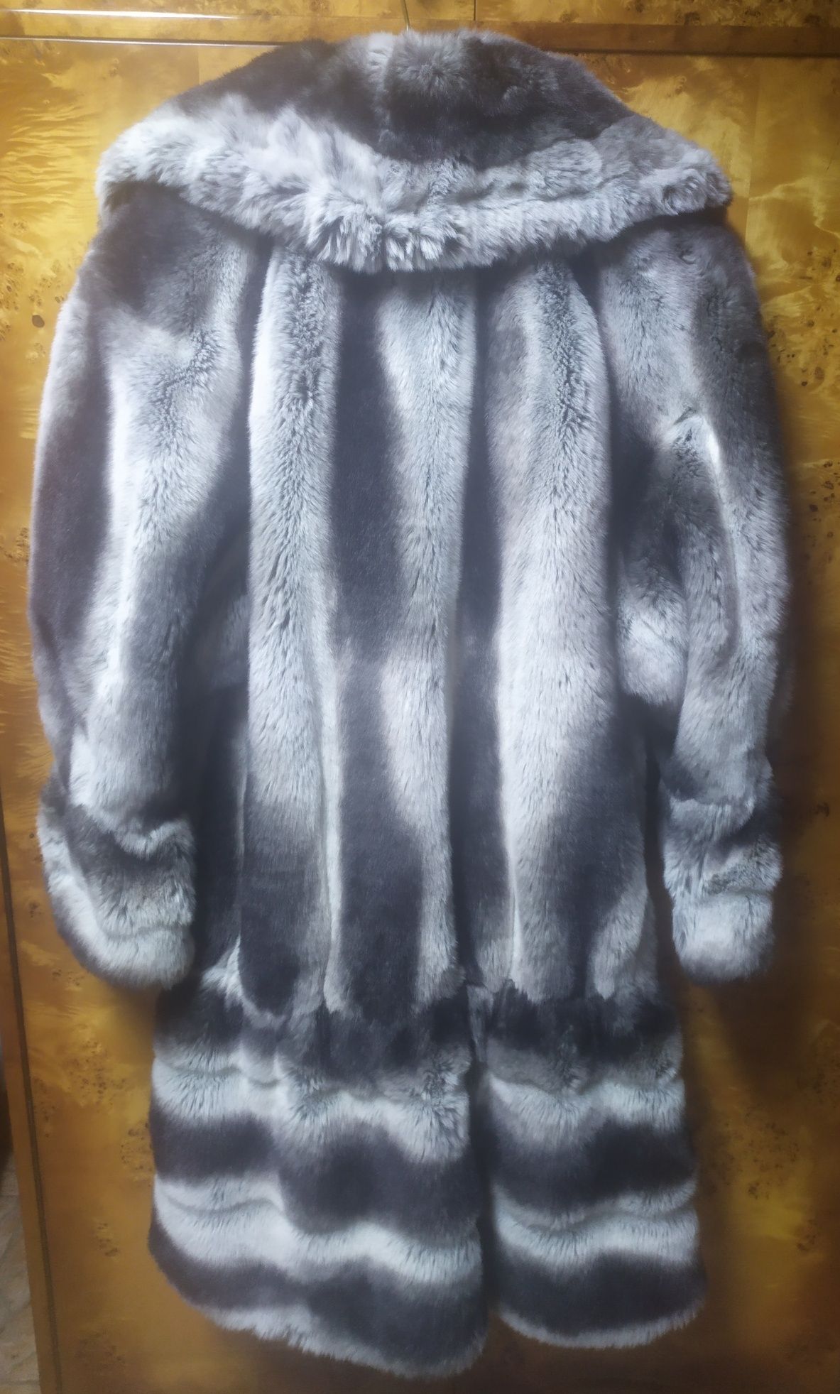 Futro   a'la"Szynszyle"Exclusive L XL kożuch  Fur coat Kailiniai Bunda