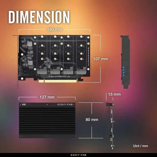 Карта розширення Ezdiy fab it2-m2 raid-4