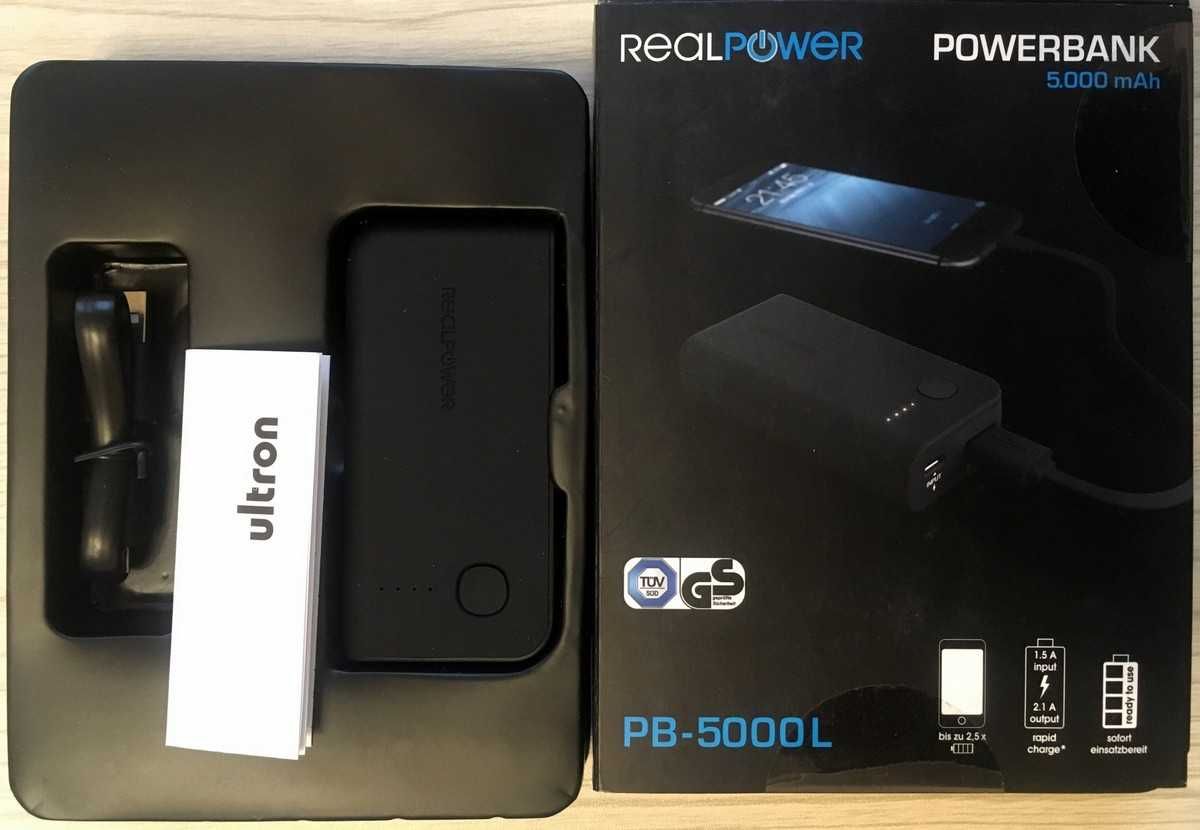 Павербанк ultron RealPower PB-6k 8000mAh USB-A Li-Ion