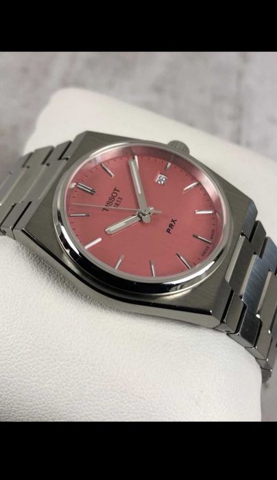 Tissot PRX 35mm łososiowy/różowy Nowy na gwarancji