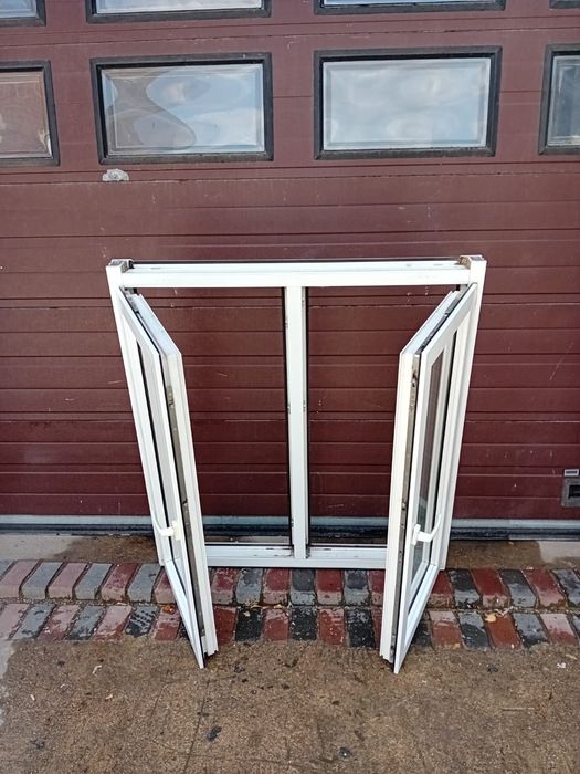 Okna 118x127 PCV plastikowe okno dwuskrzydłowe DOWÓZ CAŁY KRAJ