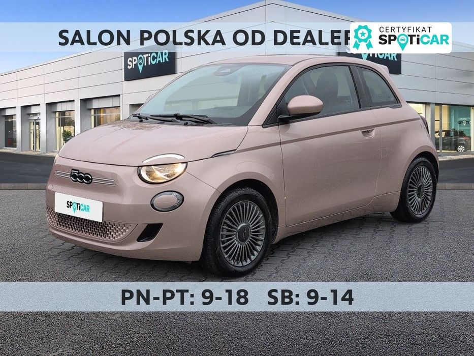Fiat 500 42 kWh Icon SalonPL FVat Bogata Wersja Od Ręki Niski Przebieg
