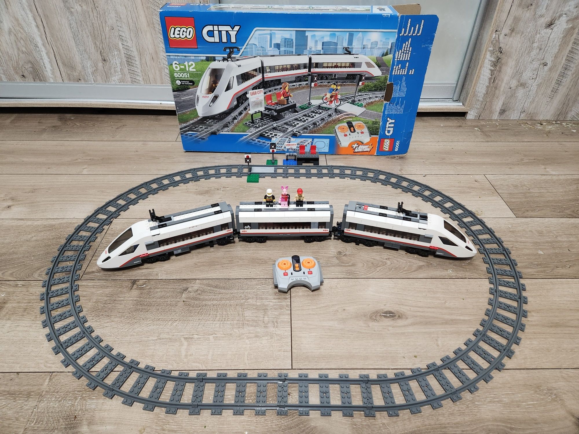 Lego 60051 city train Лего Сити с коробкой поезд железная дорога паров