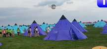Namiot tipi, wigwam 10 os kanadyjski  że światowej pielgrzymki mlodzeż