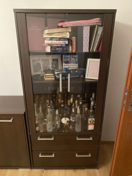 Komplet. szafa, komoda, witryna